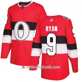 Män Ishockey Ottawa Senators Tröja Bobby Ryan 9 Adidas 2017-2018 Röd Classic Authentic